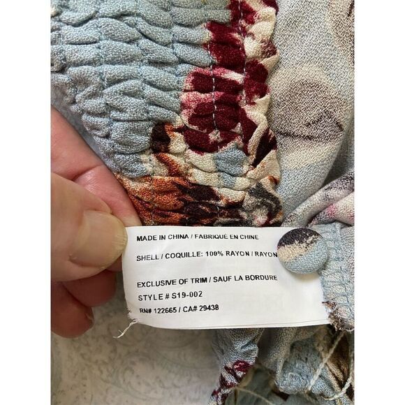 Anama Floral Cropped Top Boho, Cottagecore, Soft Romantic, Feminine, Whimsygoth - Picture 4 of 11